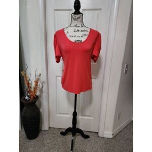 Bold Elements Puff Sleeve Top SZ L NWOT
